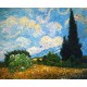 Campo de trigo con cipreses de Van Gogh