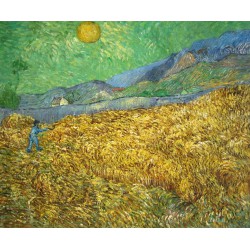 Campo de trigo con segador de Van Gogh