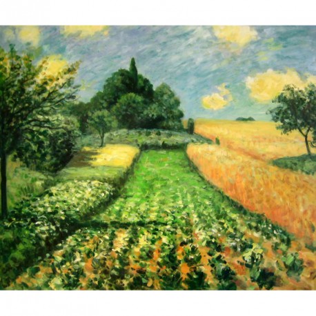 Campos de trigo en Argenteuil de Sisley