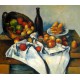 Bodegón con cesto de manzanas de Cézanne