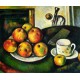 Bodegón con manzanas y taza de Cézanne
