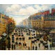 Boulevard en Montmartre al atardecer de Pissarro