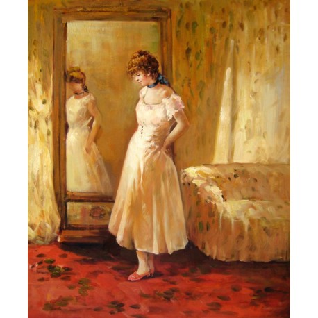 El espejo de vestir de Morisot