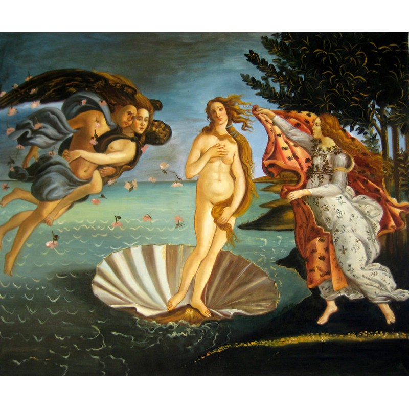 de primera categoría abdomen zapatilla El nacimiento de Venus de Botticelli | Artefamoso | Copias de cuadros de  Botticelli al óleo hechas a mano.