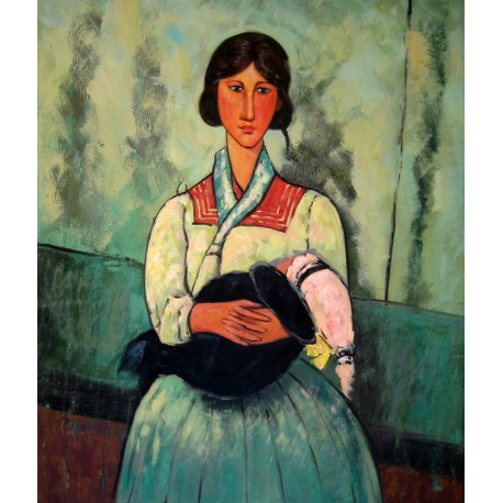 Gitana con niño de Modigliani