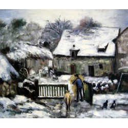 La granja en Montfoucault de Pissarro