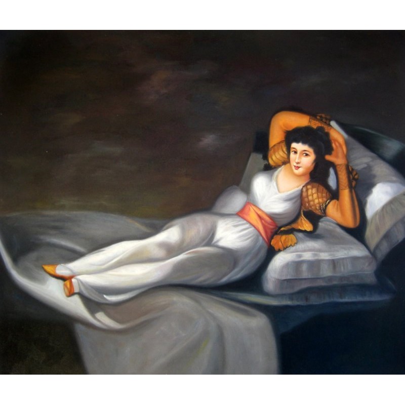 Posible exceso erótico La maja vestida de Goya | Artefamoso | Copias de cuadros de Goya al óleo  hechas a mano.