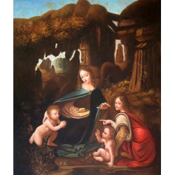 La Virgen de Las Rocas de Leonardo da Vinci