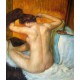 Mujer peinándose el cabello de Degas