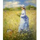Mujer recogiendo flores de Renoir