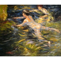 Nadadores en Jávea de Sorolla