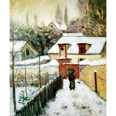 Nieve en Louveciennes de Sisley