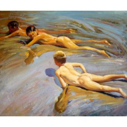 Niños en la playa de Sorolla