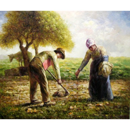 Plantando patatas de Millet