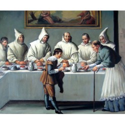 San Hugo en el refectorio de los cartujos de Zurbarán