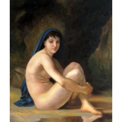 Sentada desnuda de Bouguereau